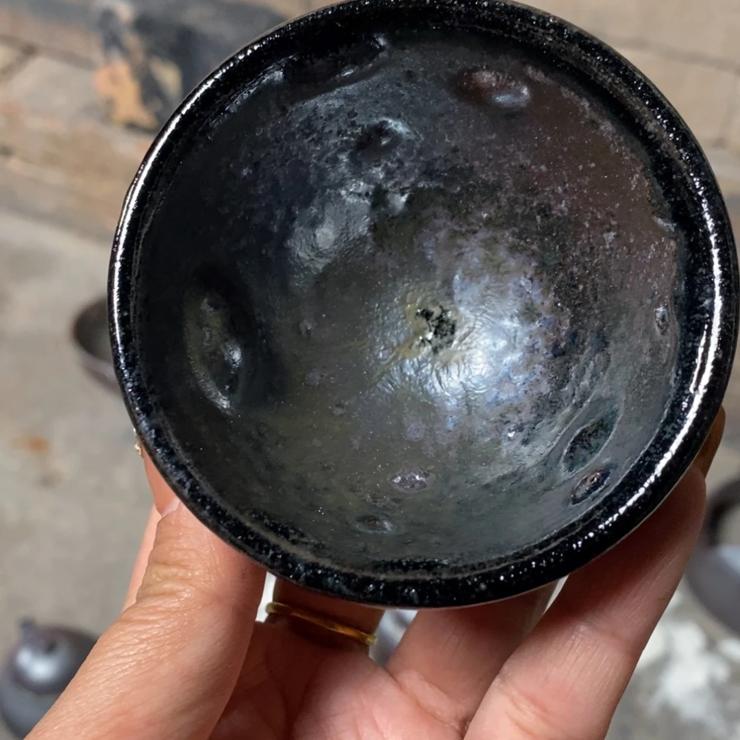 萧***邦浪鬼柴烧 无相系列杯 鼓包