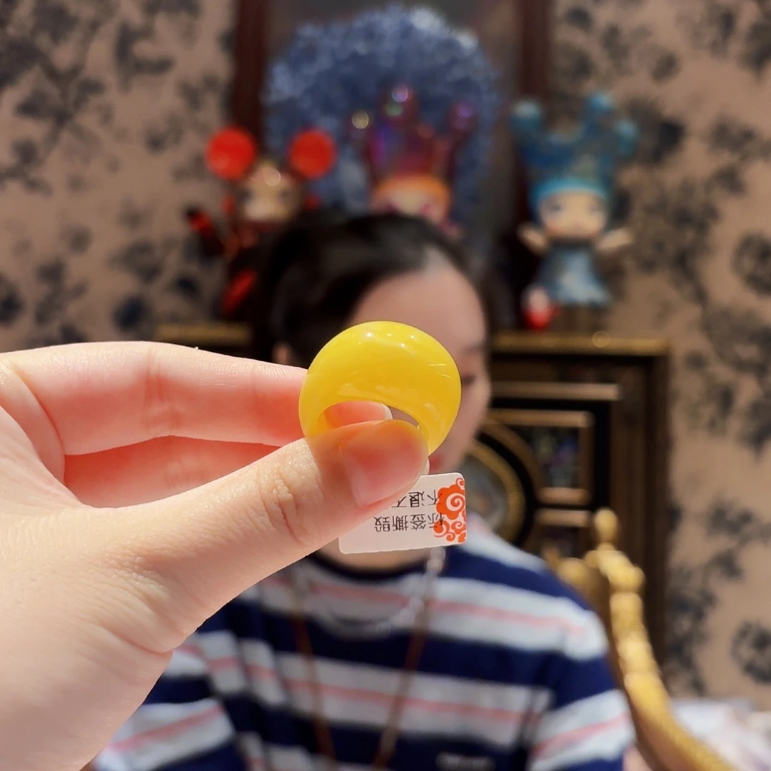 未镶嵌蜜蜡戒圈15 16 圈口