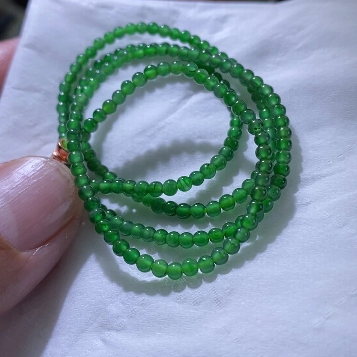 定制翡翠未镶嵌小米珠