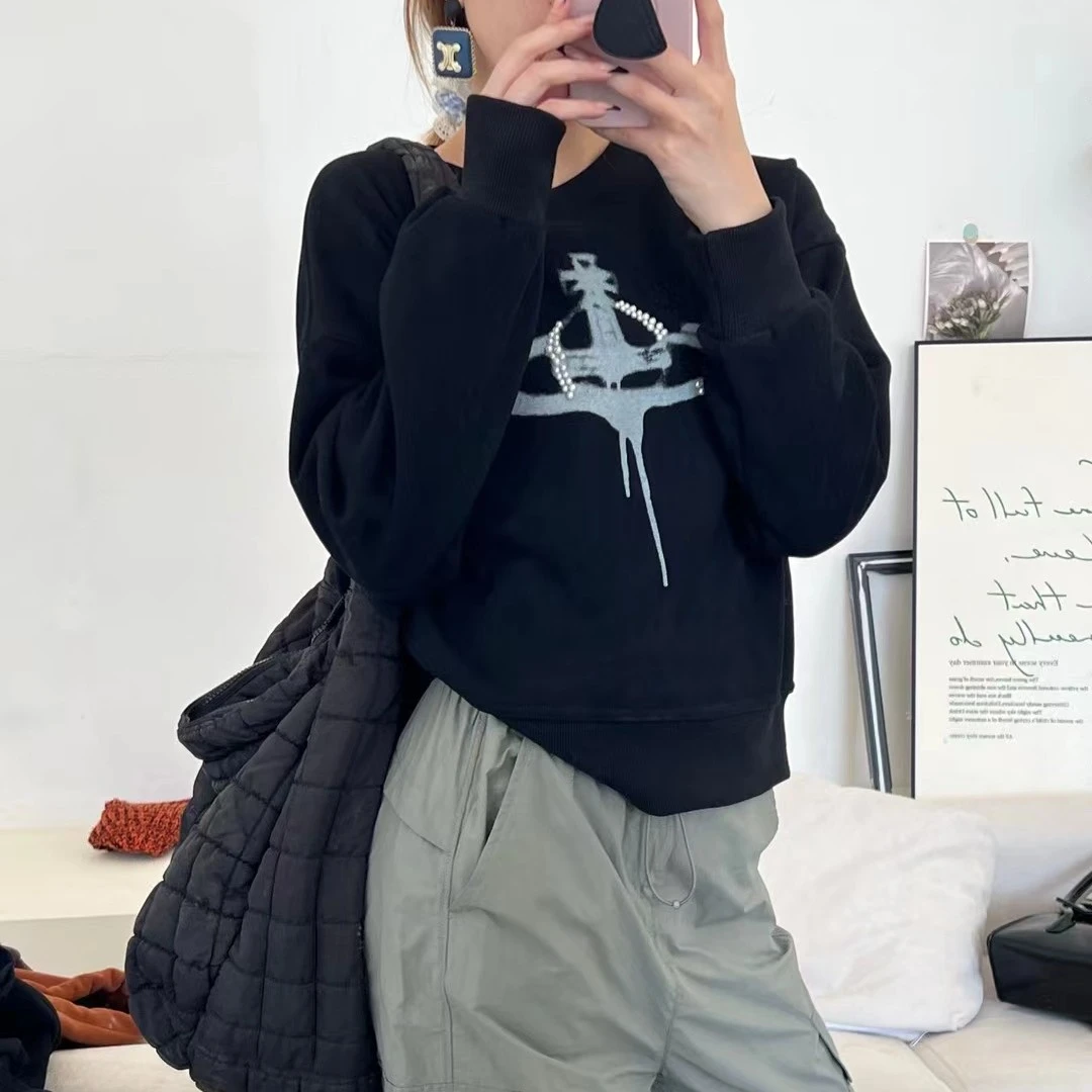 2024秋冬圆领加绒卫衣