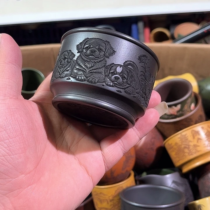 茶杯紫砂全手工紫砂主人杯