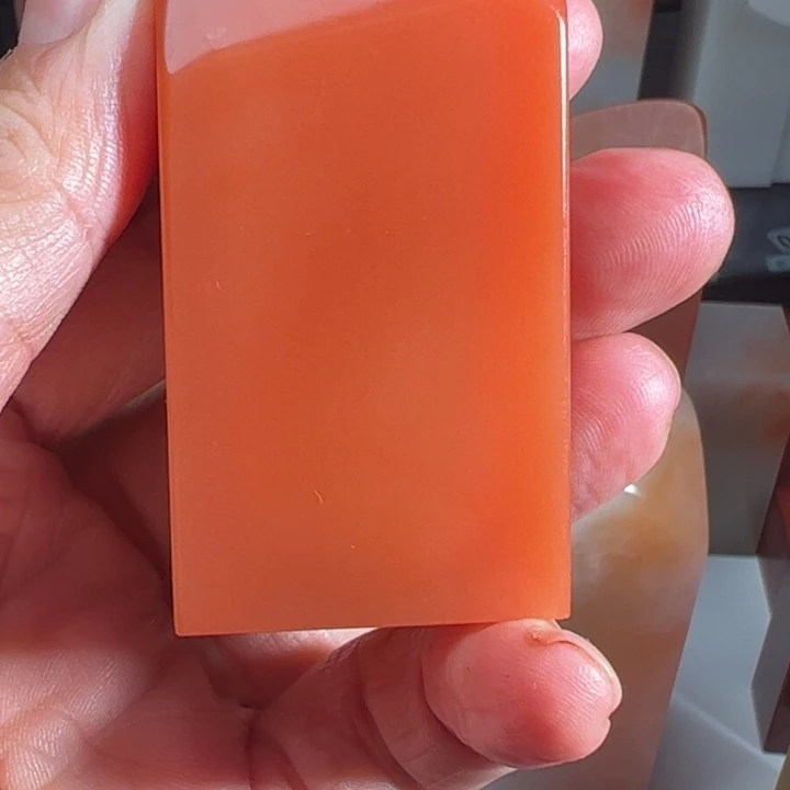 西***隋老挝石润地芙蓉印石