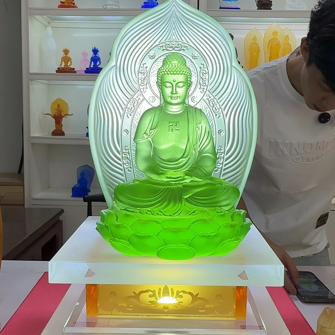 琉璃古法琉璃药师佛