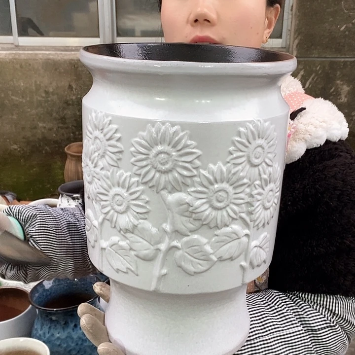 紫砂花盆正品口20高31