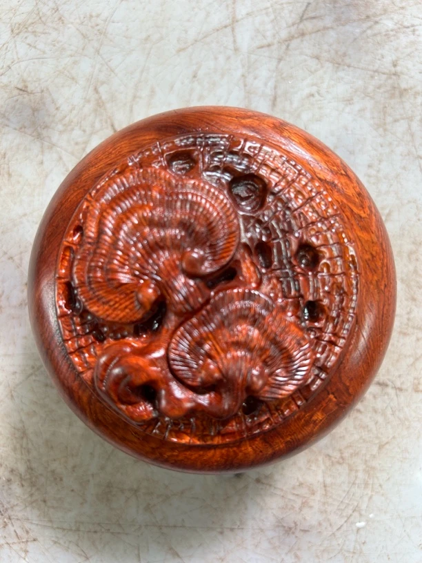 工艺品缅花首饰盒收纳盒灵芝款004