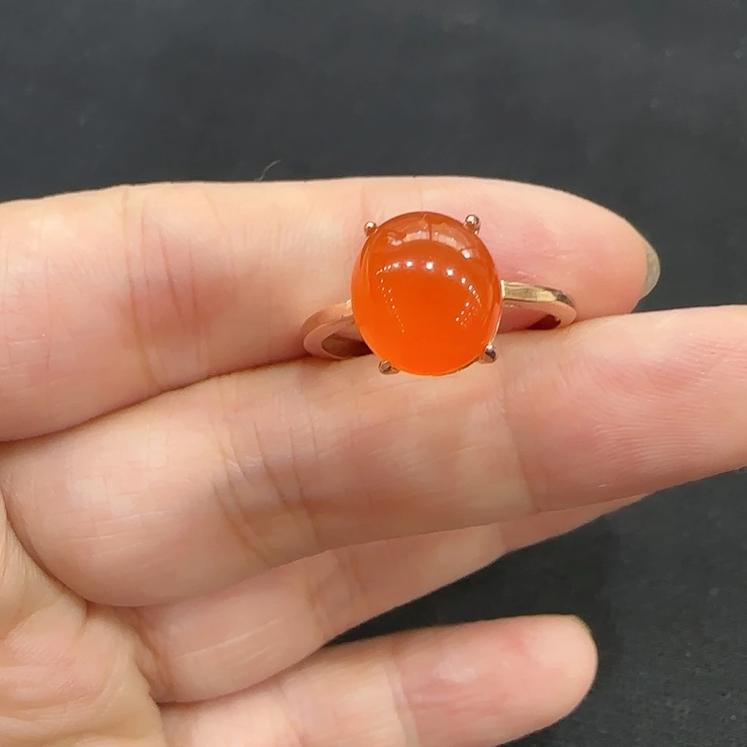 南红玛瑙戒指未镶嵌