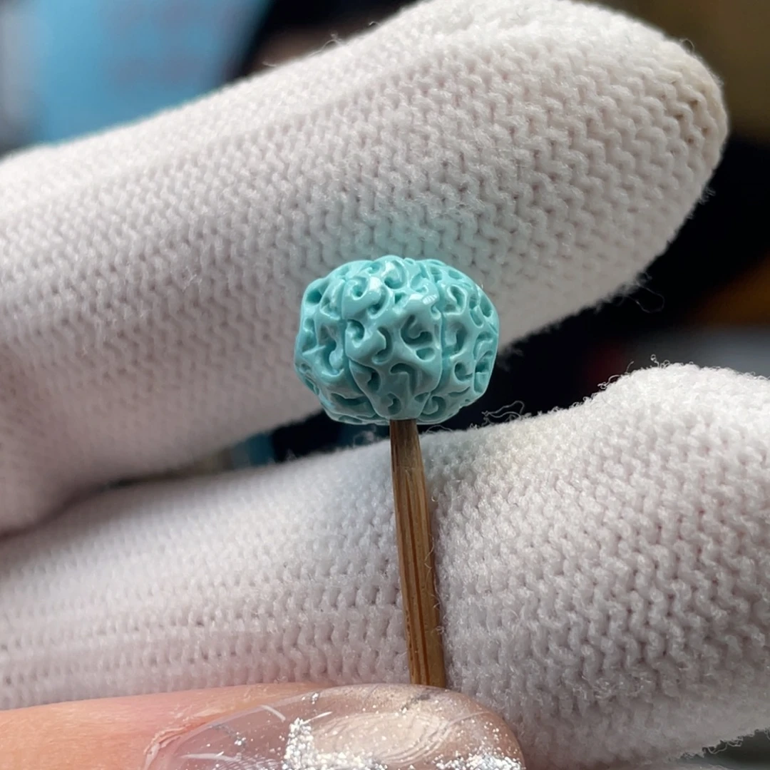 绿松石未镶嵌挂件