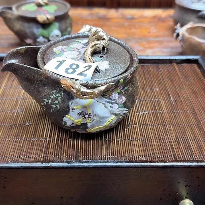 纯手工制作粗陶茶具