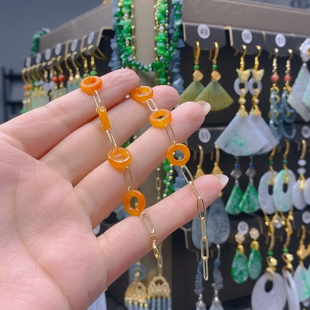 未镶嵌翡翠耳饰翡翠