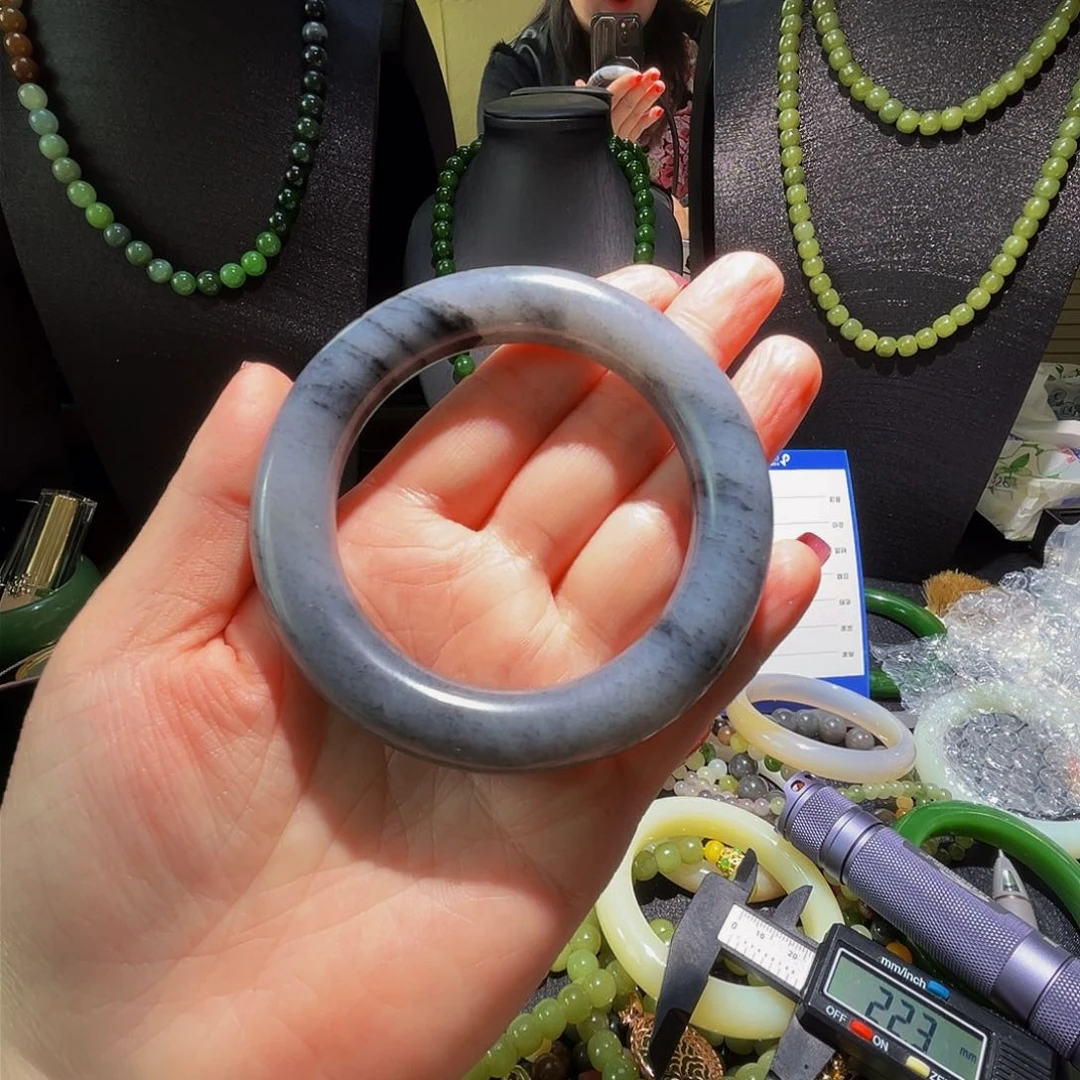 未镶嵌手镯和田玉⭐️****且末青海