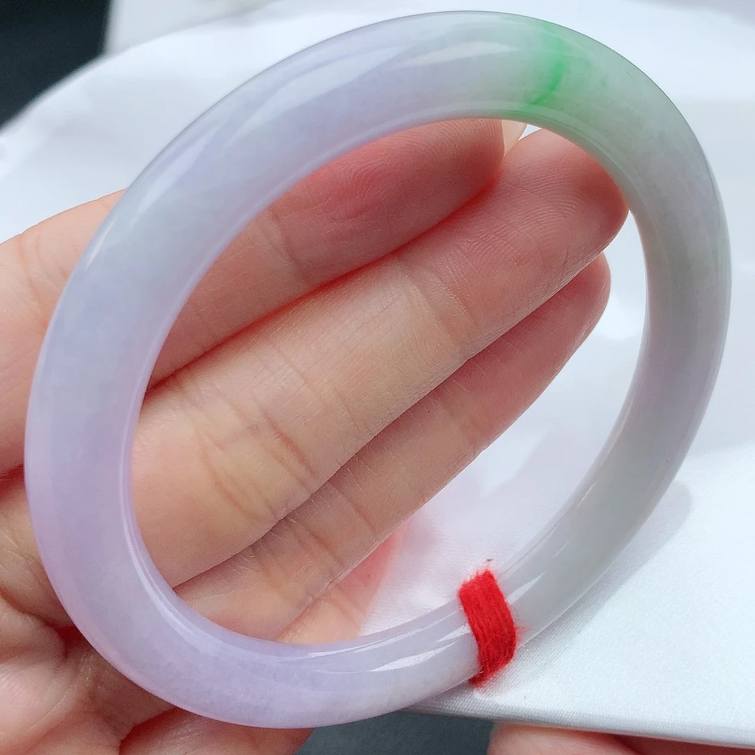 翡翠手镯未镶嵌57圆条881231