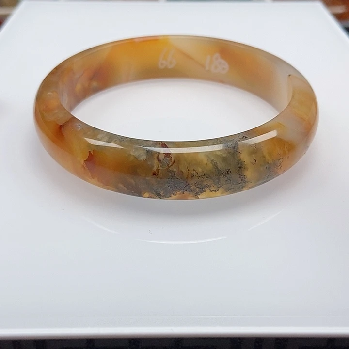 手镯玛瑙/玉髓未镶嵌开*