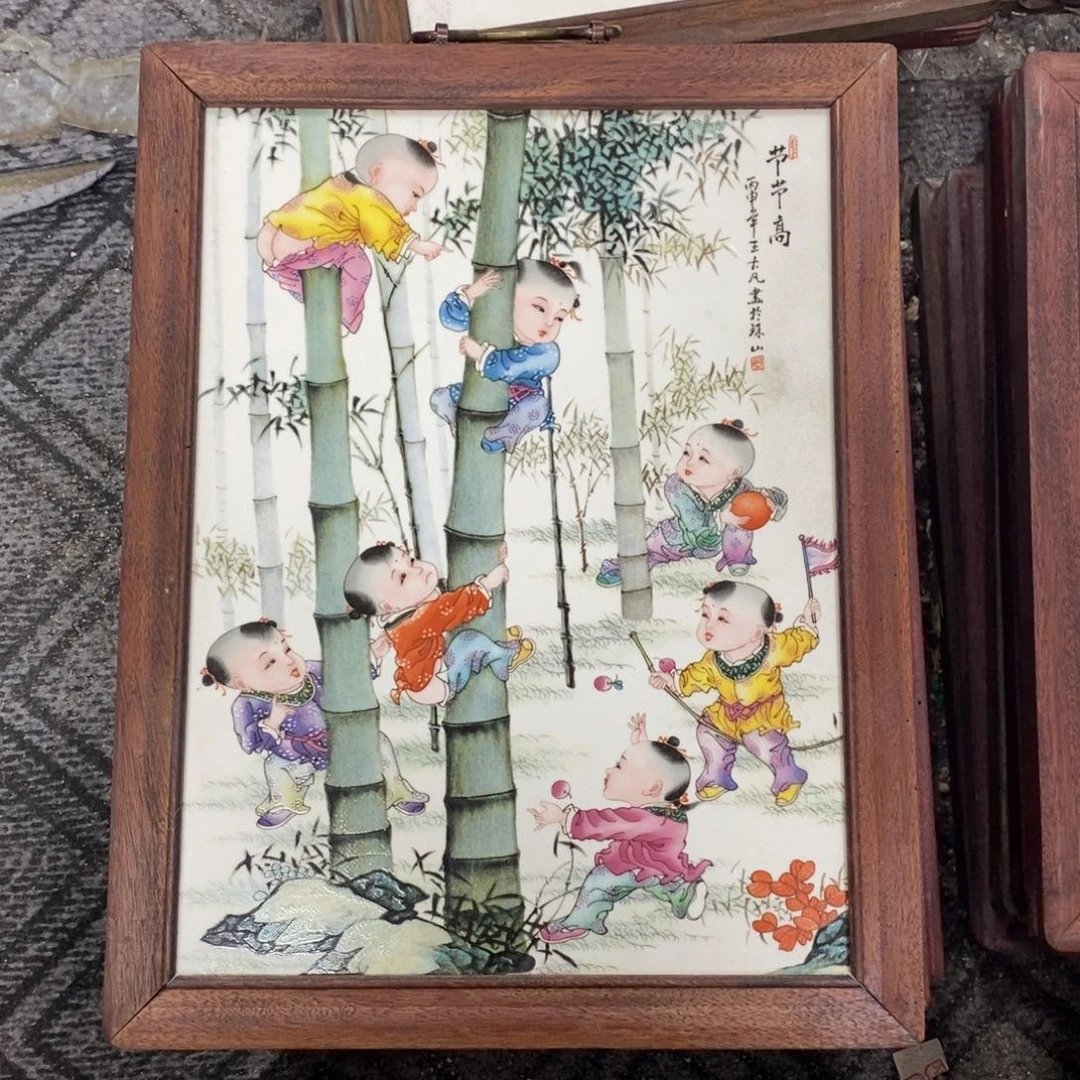 瓷37*28 景德镇瓷板画柴窑烧制