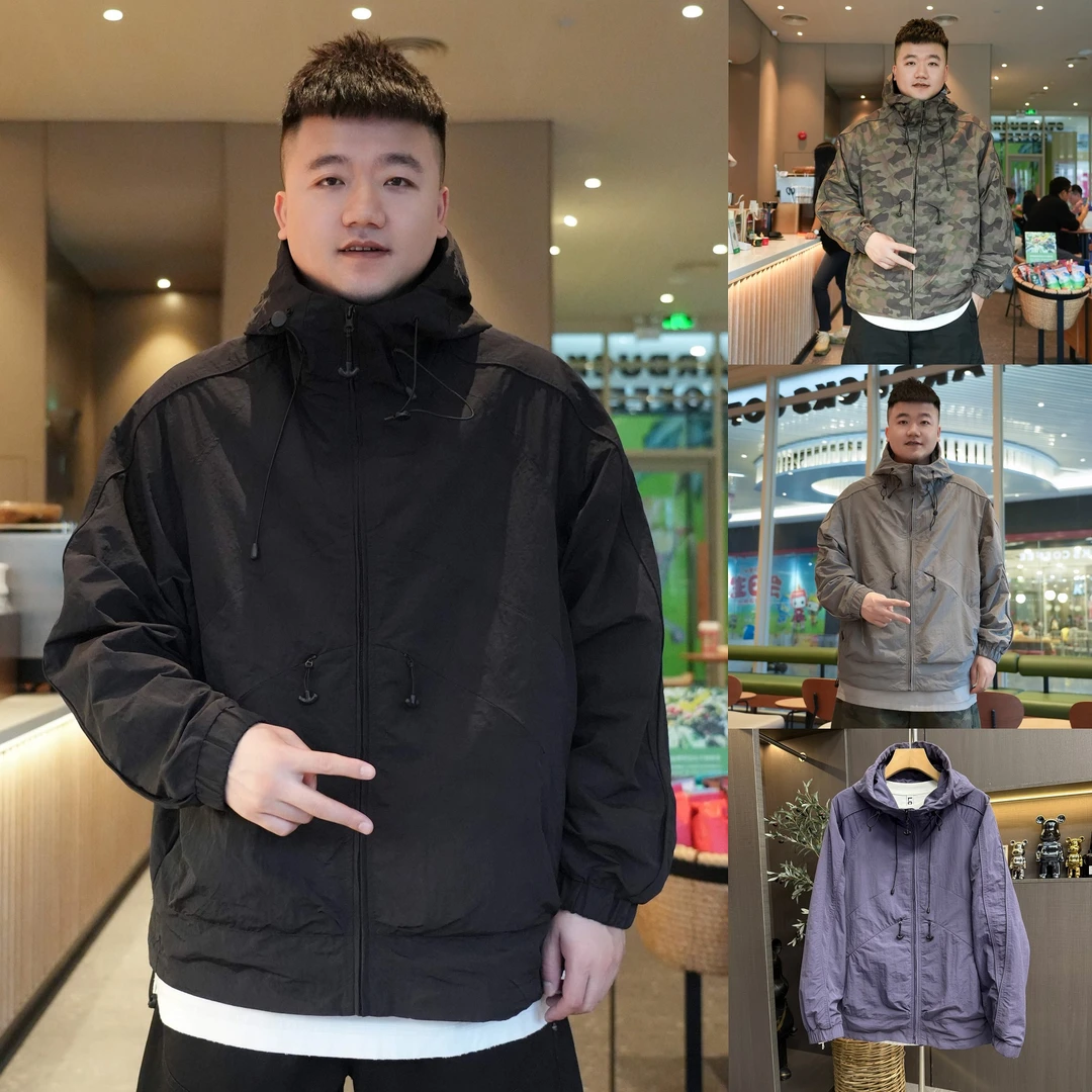 春款工装冲锋衣工装连帽户外速干外套2525