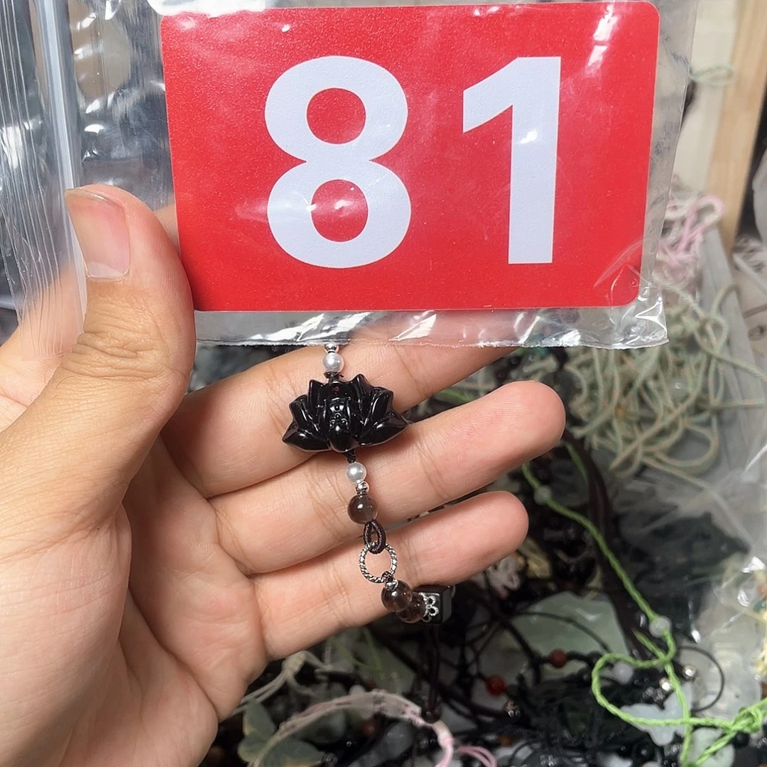 蛇纹石玉颈饰合金平*