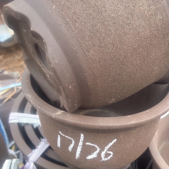 红陶紫砂碗盆口26