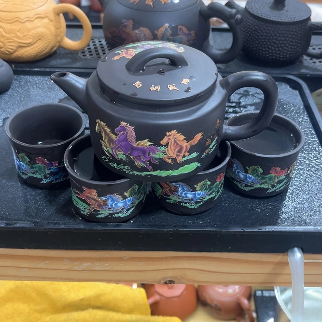 紫砂茶杯一壶4杯123