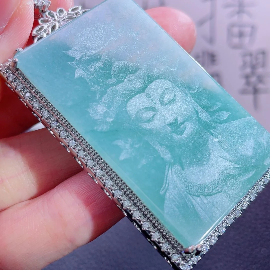 翡翠颈饰未镶嵌999999999