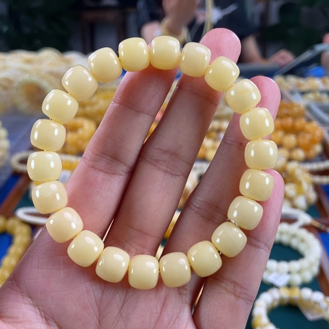 琥珀未镶嵌珠宝奇石10奶白浓蜡老型13.3