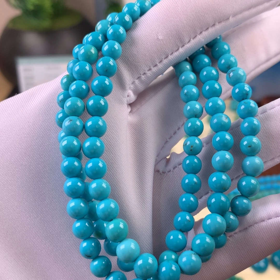 绿松石未镶嵌珠宝奇石5.8mm