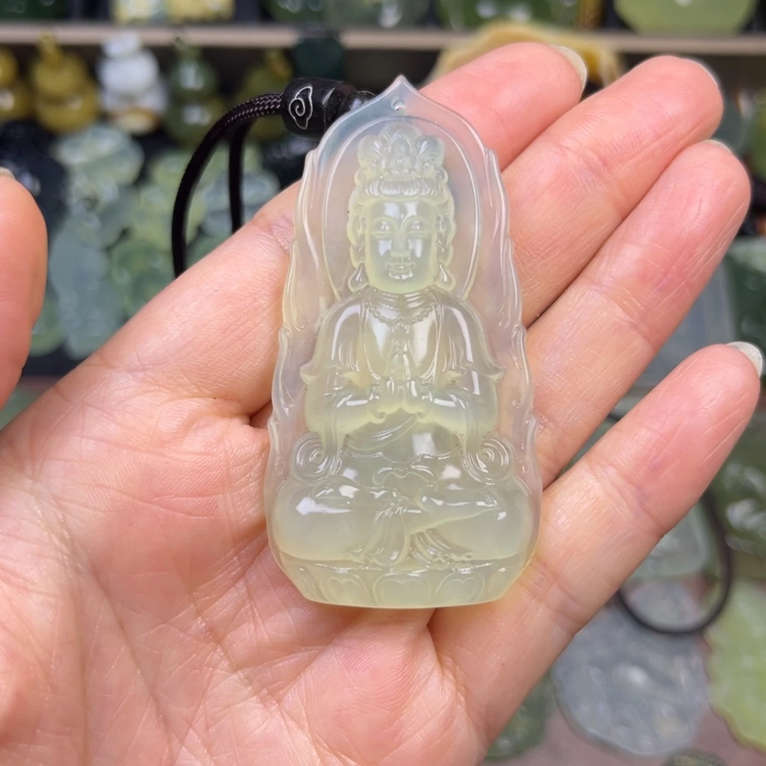 蛇纹石玉未镶嵌吊坠(不含链)