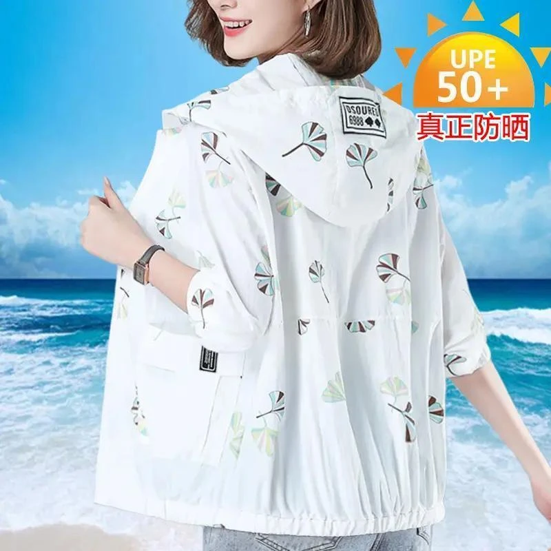 2026防晒衣女薄款透气防紫外线防晒服韩版宽松大码休闲百搭时尚商品图
