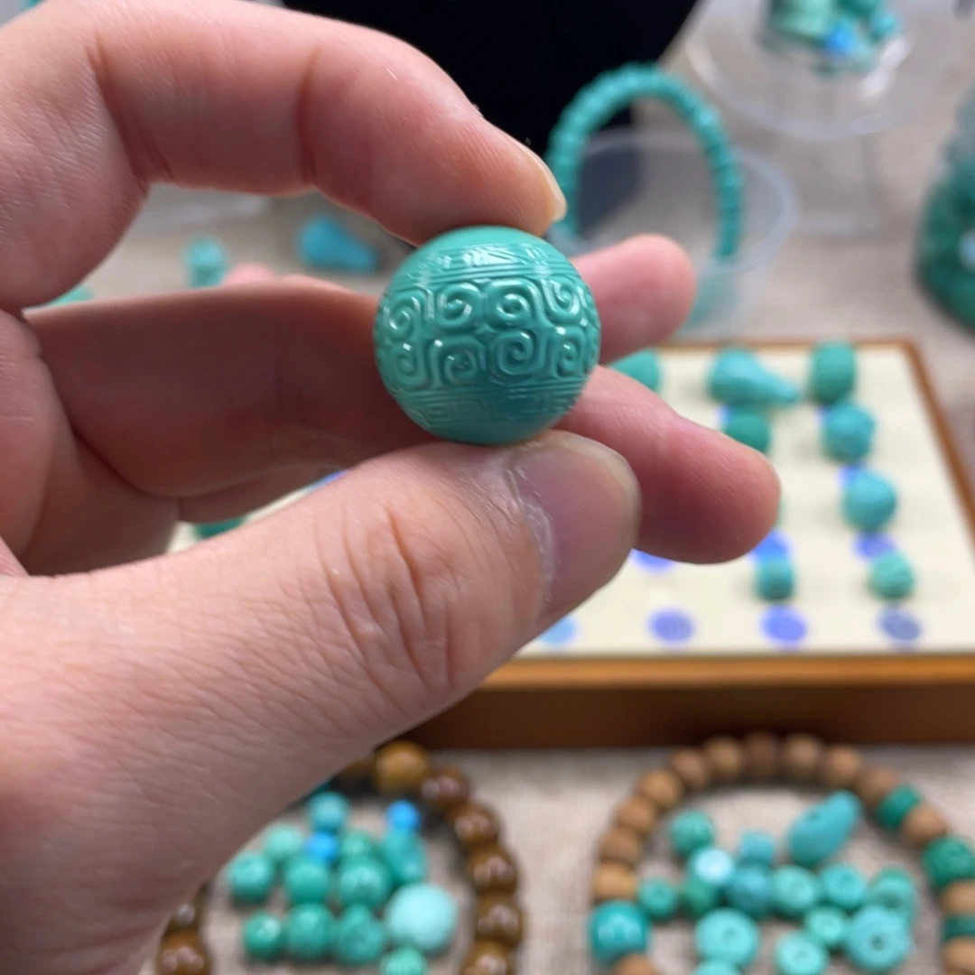 十堰手工雕刻配饰配珠，直径19.8