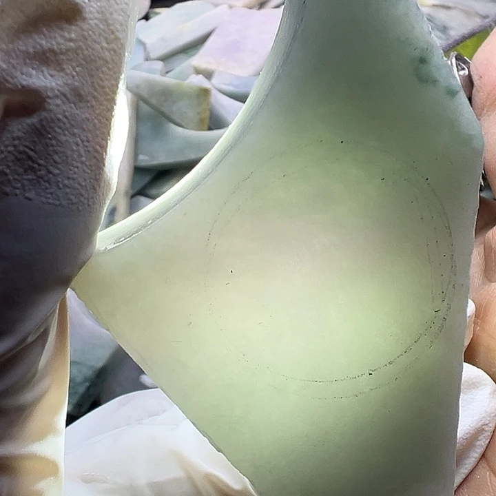 翡翠裸石翡翠冰绿36