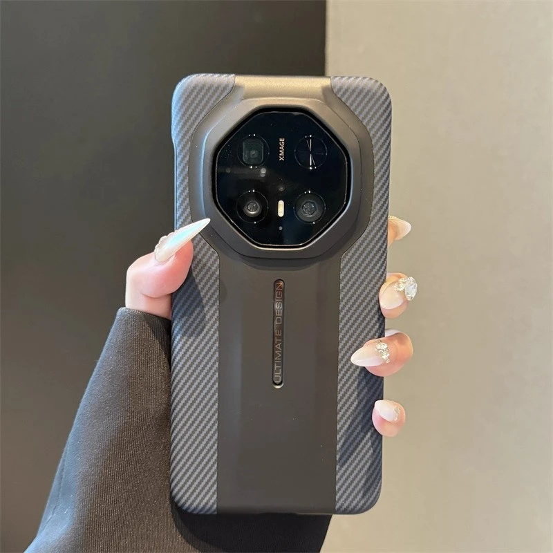 适用于华为mate70rs非凡大师手机壳简约全包防摔创意商务皮纹超薄