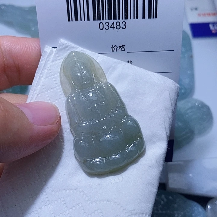 颈饰未镶嵌翡翠天光墟翡翠市场现金代购