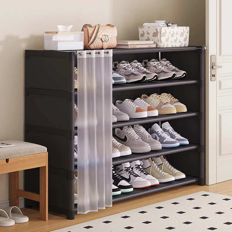 防尘鞋架子多层家用入户门口简易带门鞋柜宿舍租房鞋子收纳置物架