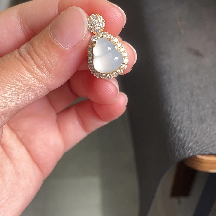 翡翠银S925镶嵌颈饰