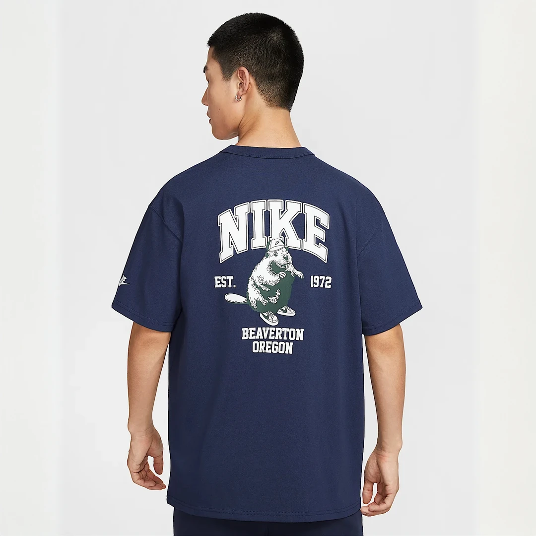 NIKE/耐克官方新款男子时尚百搭舒适运动休闲短袖T恤-IH0818-410