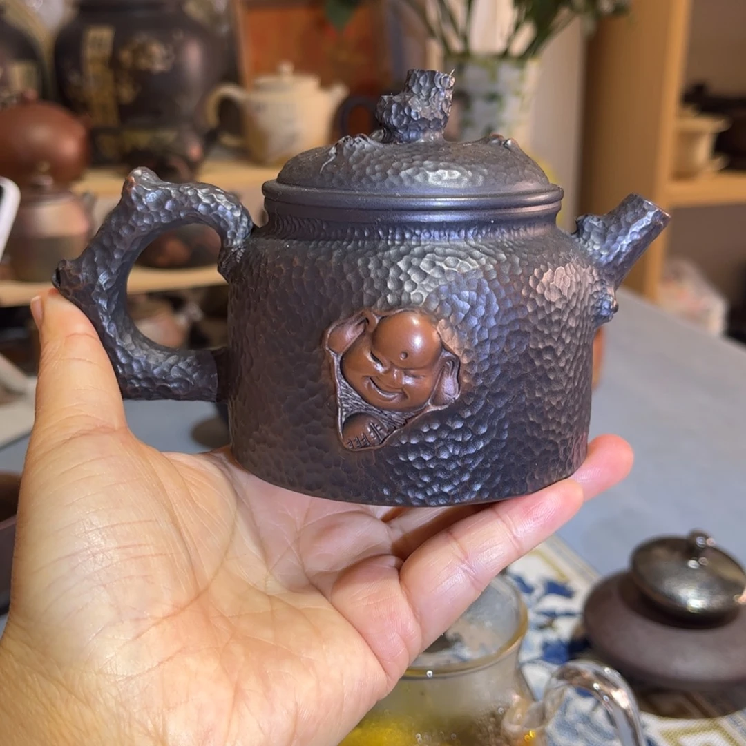 建水紫陶仿生根艺壶170cc