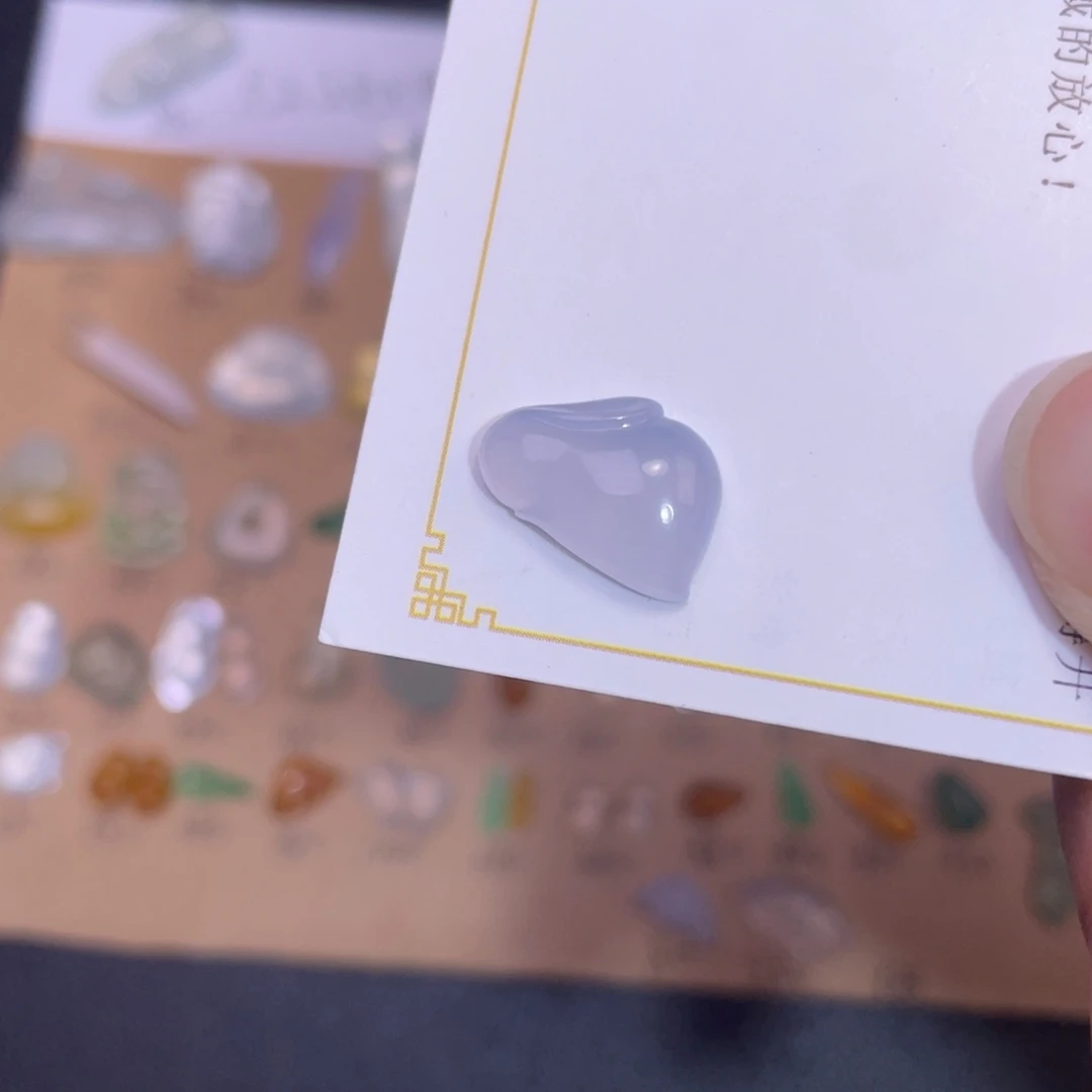 翡翠裸石冰紫兔子