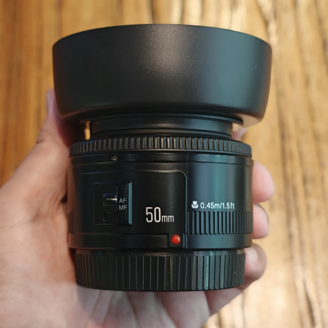 95新 永诺 EF 50 F1.8 镜头 佳能口