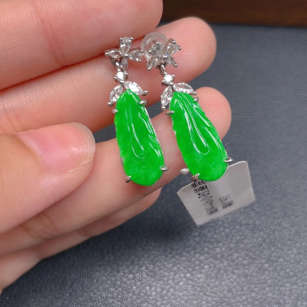 翡翠银S925镶嵌吊坠(不含链)j j j