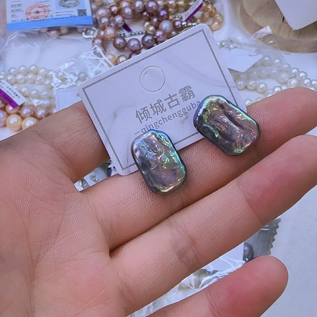银S925镶嵌项链定制2淡水珍珠