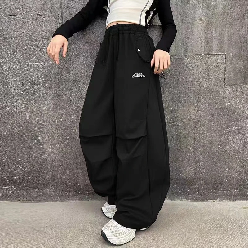 实体店品牌姐弟款工装弯刀裤9258