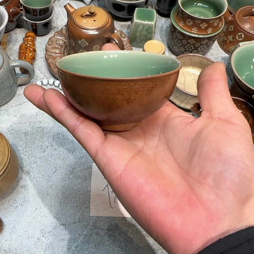 小金茶具青瓷茶器