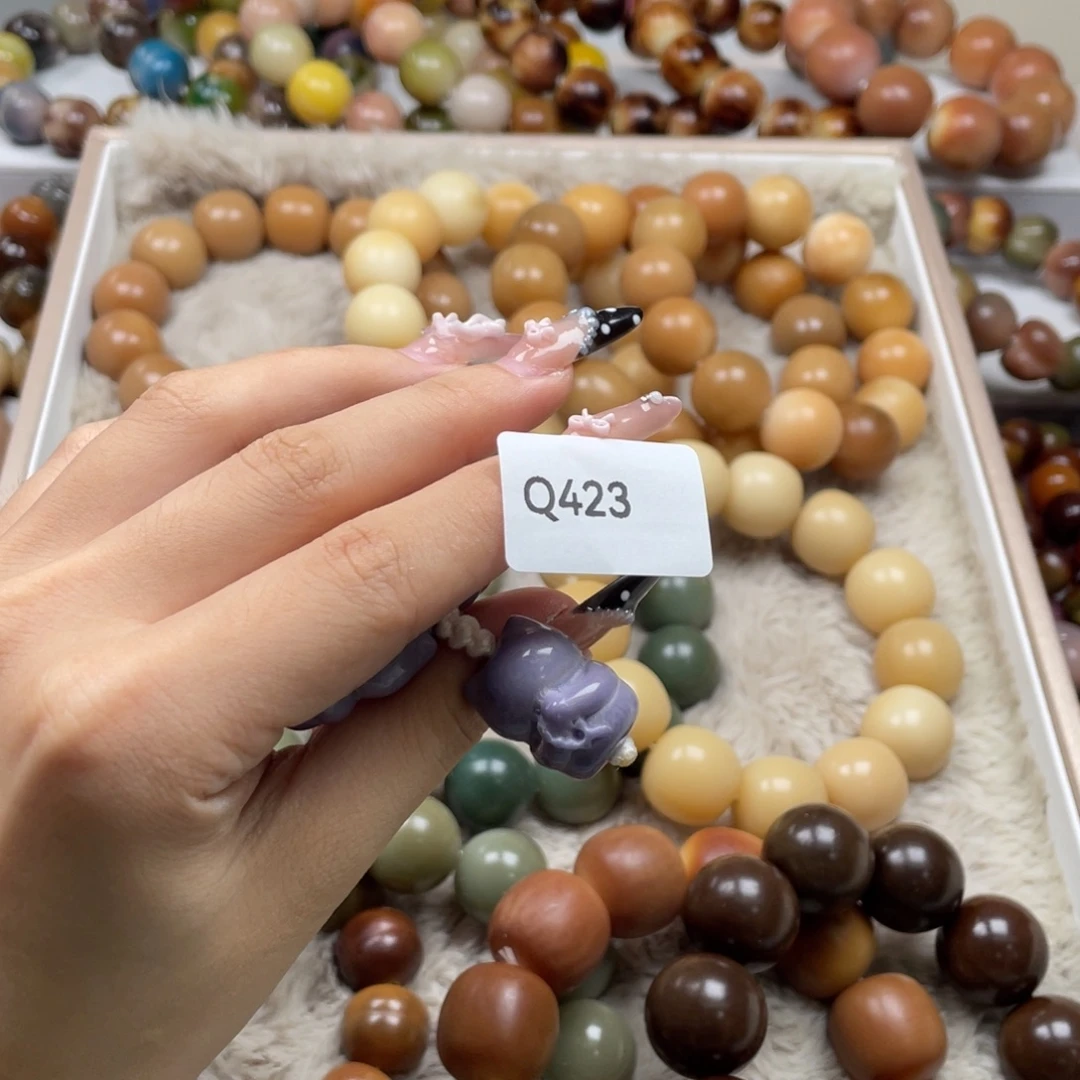 ༺***༻吊坠白玉菩提Q423佛系猫20mm一颗通货