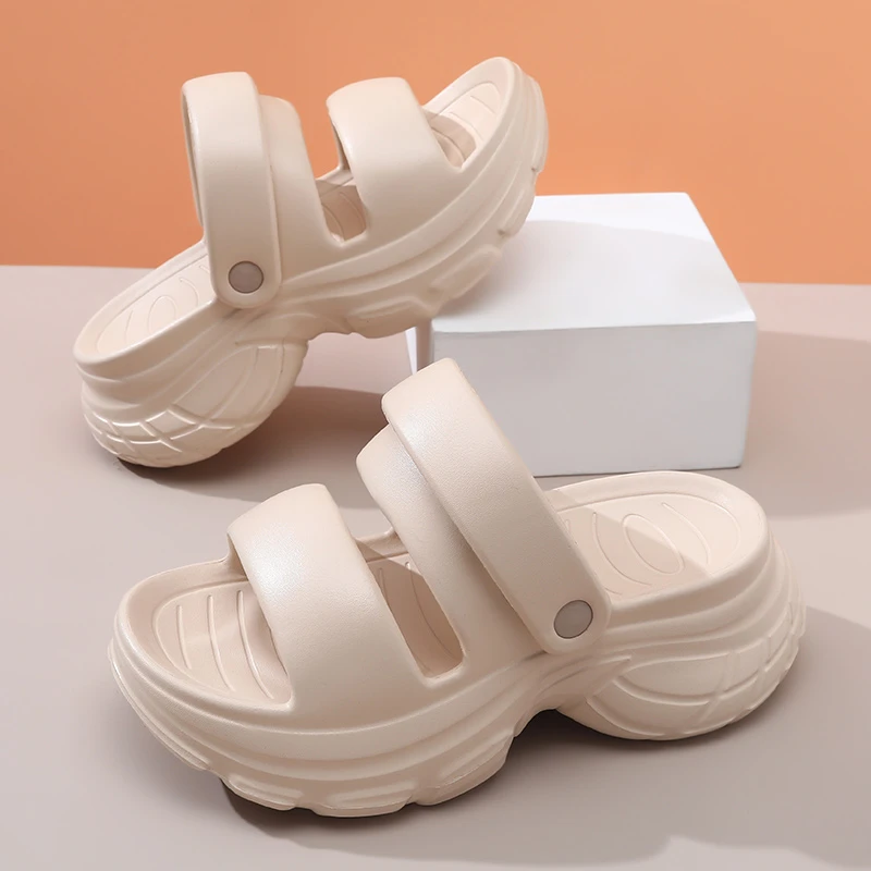 拖鞋女2025夏季新款厚底踩屎感防滑两穿凉鞋外穿时尚休闲沙滩凉拖