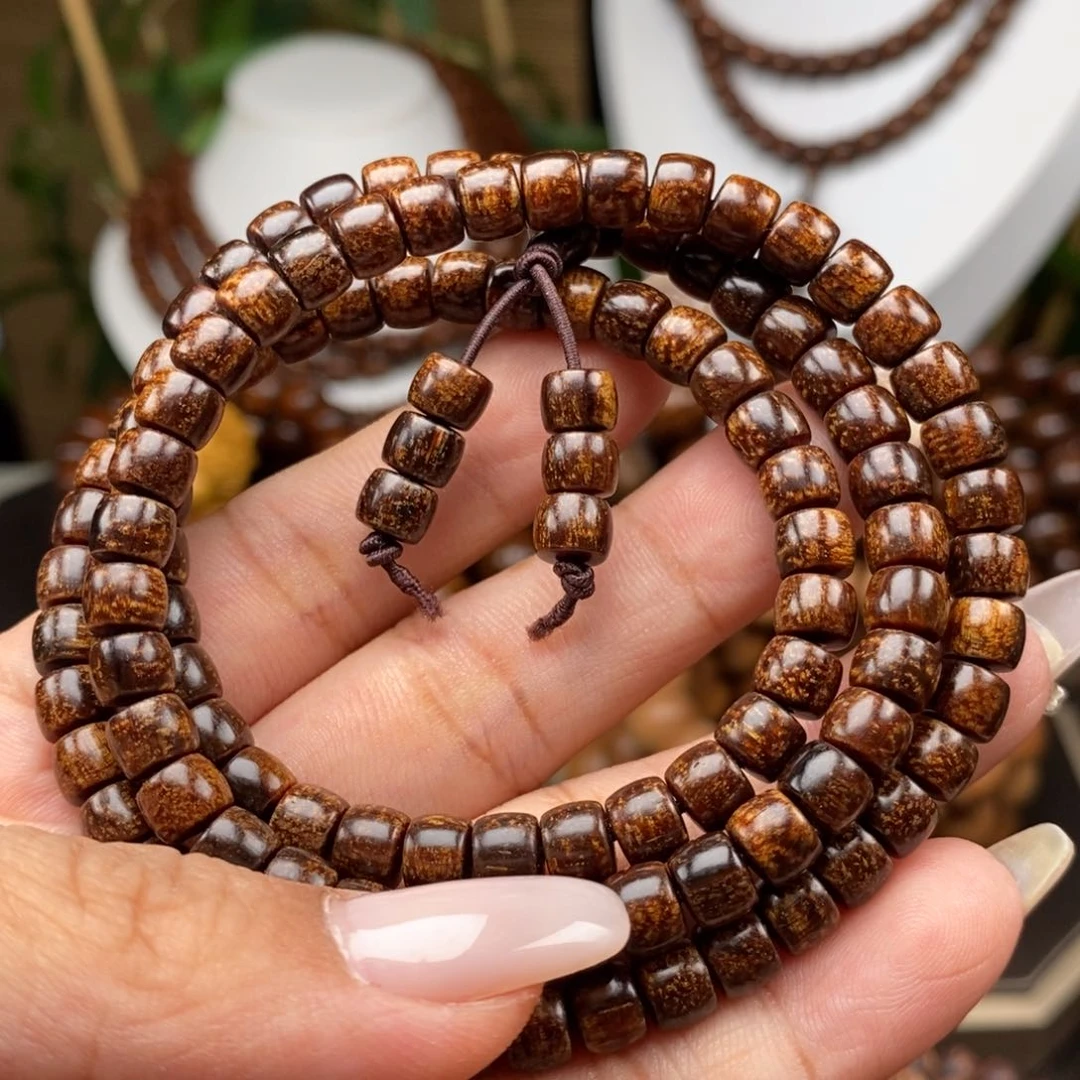 贡木手串/手链贡木5×6黑龙火焰龙