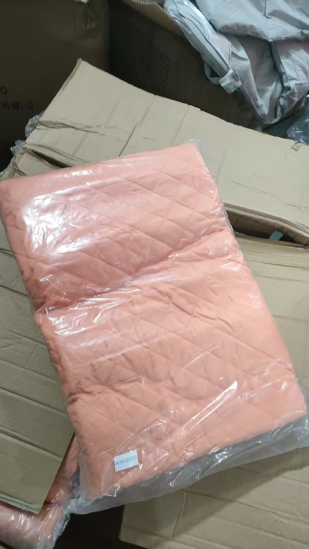 橘色200*210菱形床垫