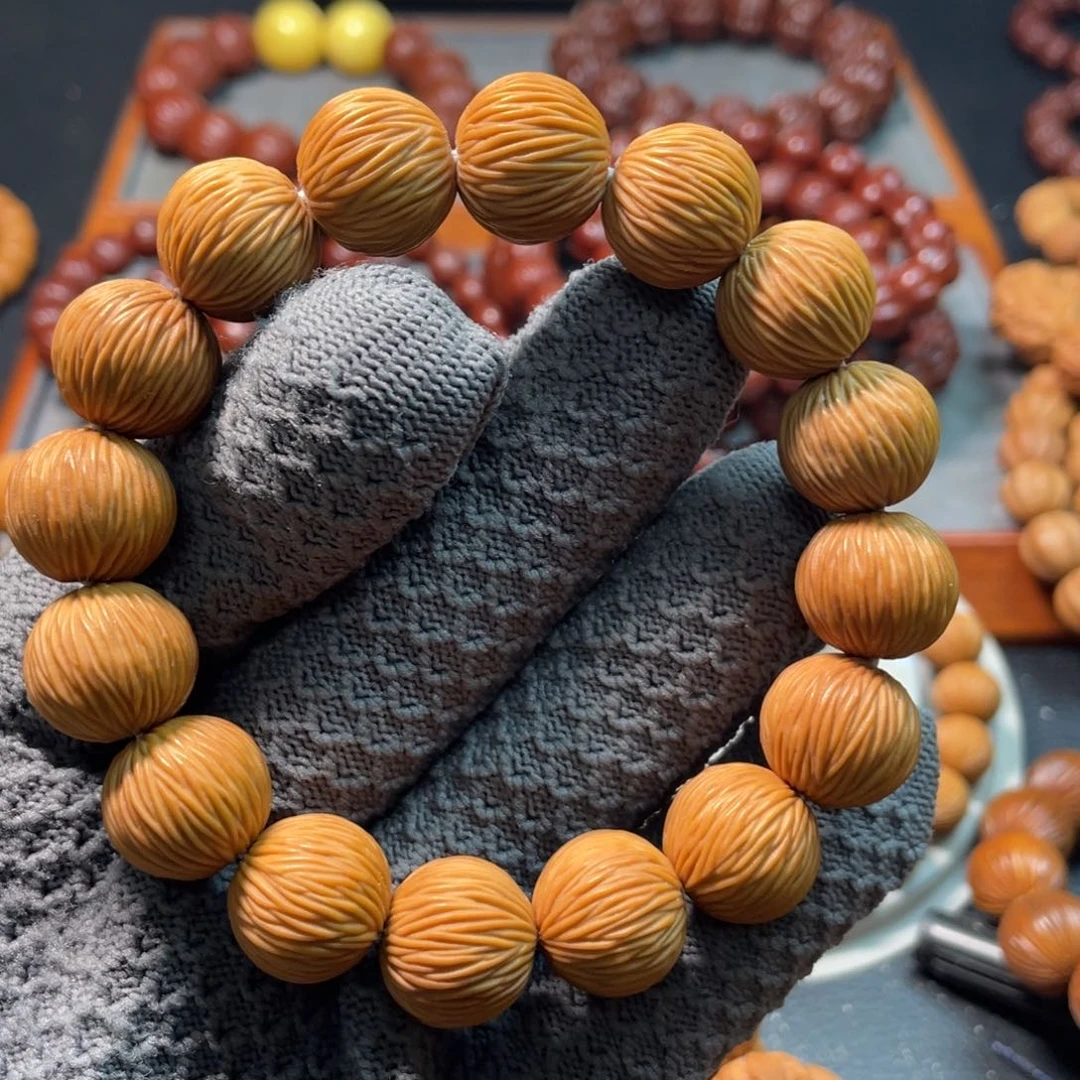 猴头核桃手串兜***子金丝15