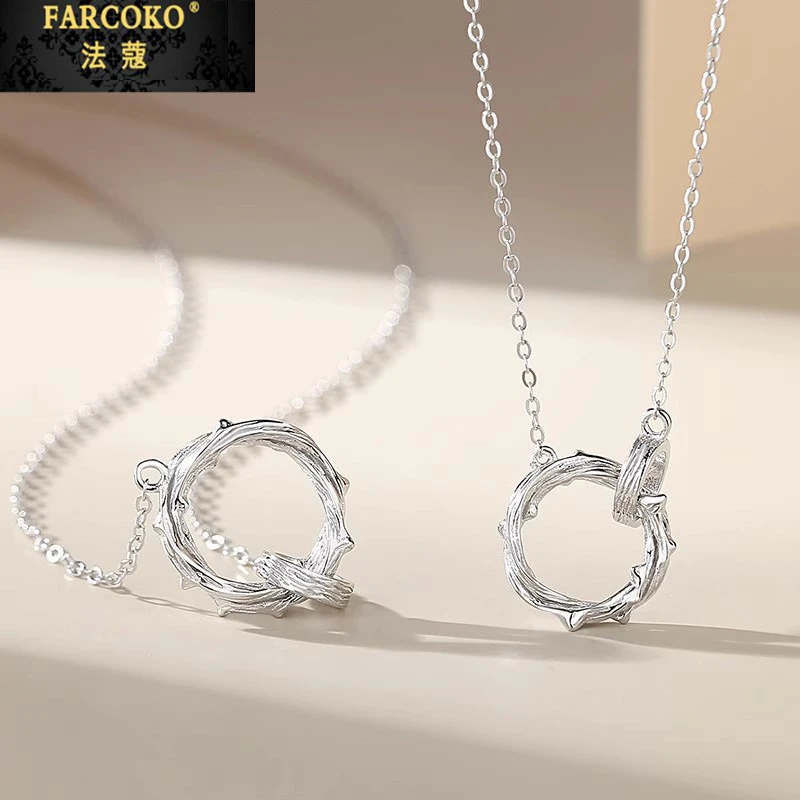 法蔻莫比乌斯情侣项链一对精致锁骨链送女友老婆圣诞情人节礼物