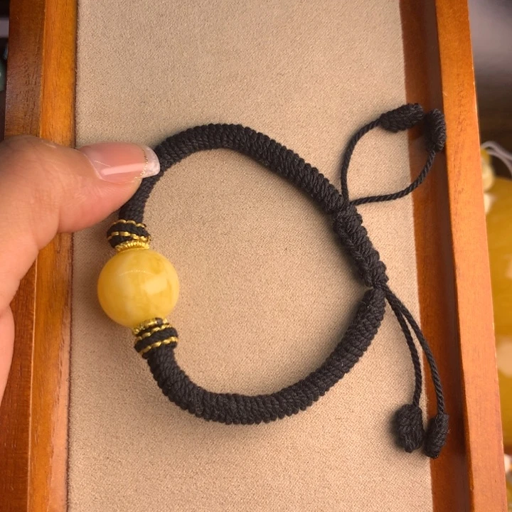 琥珀颈饰未镶嵌手绳