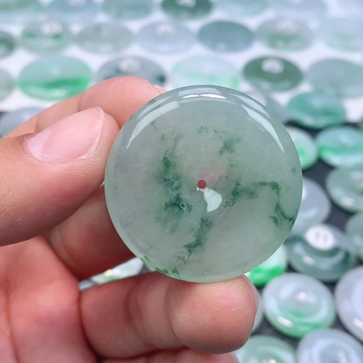 翡翠未镶嵌颈饰缅甸天然A货翡翠35.5-5.9