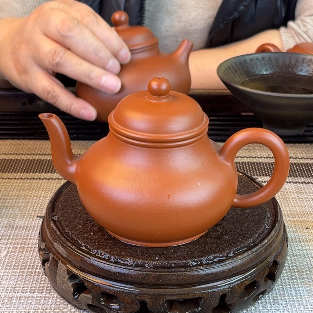 茶壶紫砂小煤窑朱泥160cc