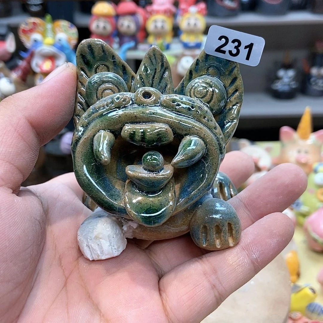 摆件直播间手工抽象陶瓷摆件微瑕福利231